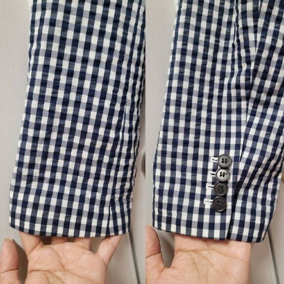 J.Crew Women's Gingham Blazer 14 - Picture 11 of 12